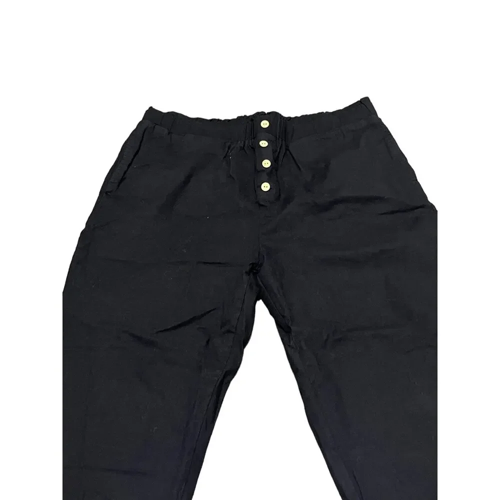 NiMen Women's Plus Size Black Casual Pants Elastic Waist SIZE 2XL NWT